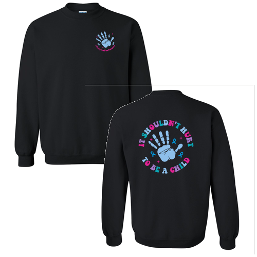 Gildan Heavy Blend Crew Neck Sweatshirt -- Black
