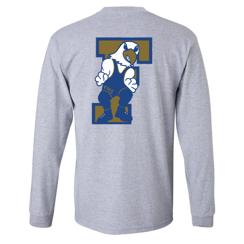 Gildan Ultra Cotton Longsleeve Basic T-Shirt -- Sport Grey