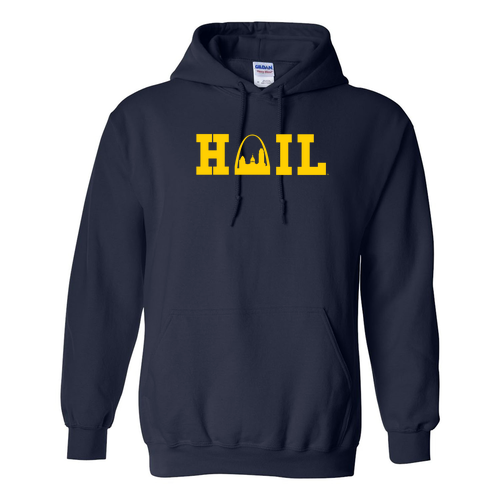 Mens/Unisex Gildan Heavy Blend Hooded Sweatshirt -- Navy