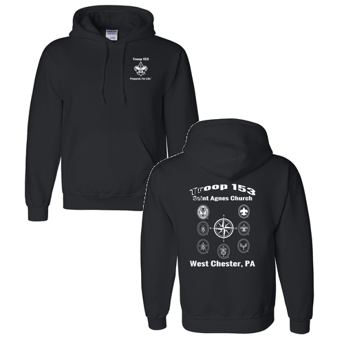 Gildan Adult Dryblend Adult Hooded Sweatshirt -- Black