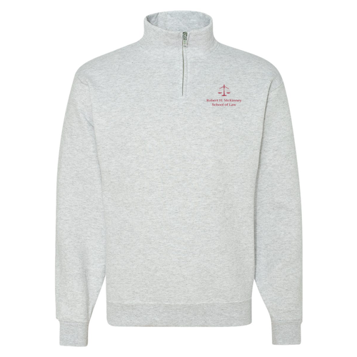 Jerzees 9.3 Oz 50/50 Nublend Quarter Zip Sweatshirt Adult -- Ash