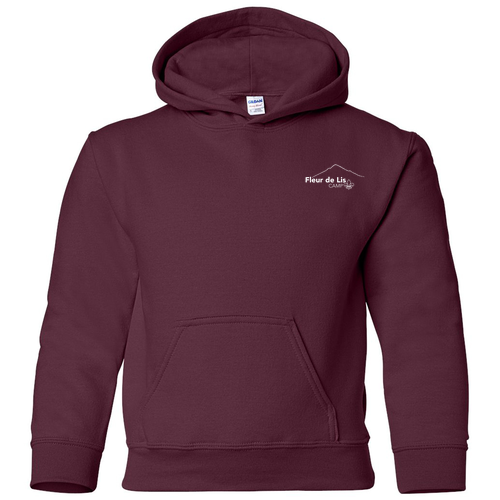 Youth Hooded Sweatshirt -- Maroon
