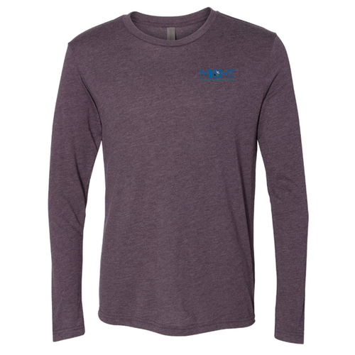 Next Level Unisex TriBlend Long Sleeve Crew -- Vintage Purple