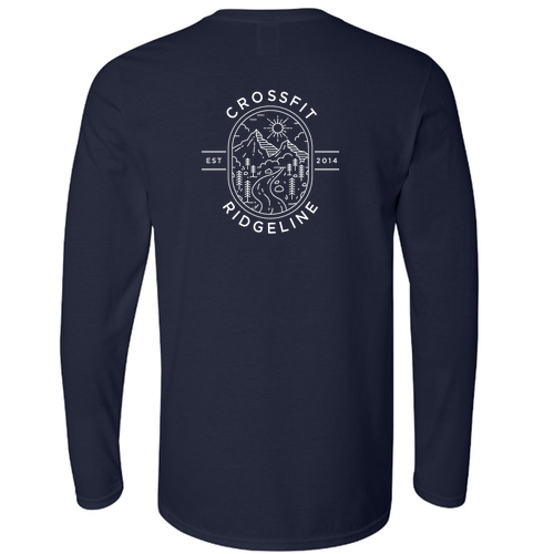 Gildan Softstyle Longsleeve T Shirt -- Navy