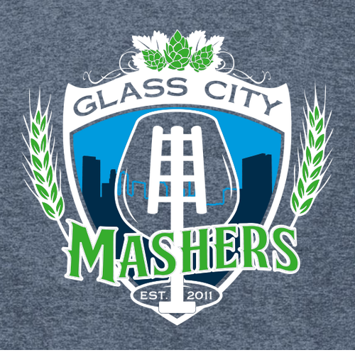 District Made Mens Perfect Tri Crew Tee -- Navy Frost