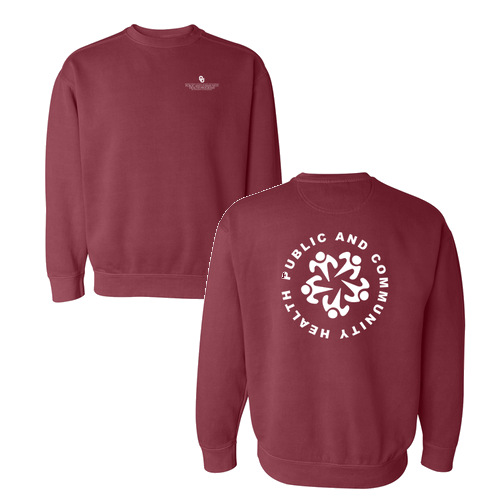 Comfort Colors Crewneck Sweatshirt -- Crimson