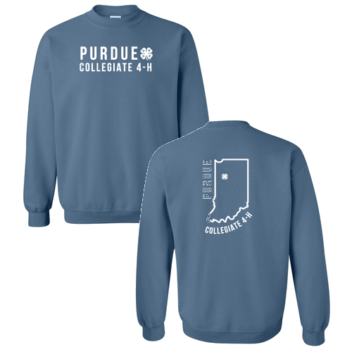 Heavy Blend Crew Neck Sweatshirt -- Indigo Blue