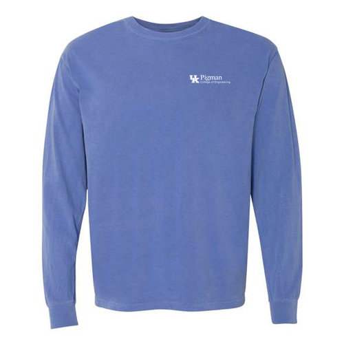 Comfort Colors Ringspun Long Sleeve Tee -- Flo Blue