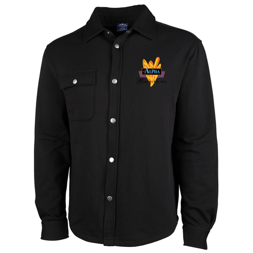 Charles River Hyannis Snap Shacket -- Black