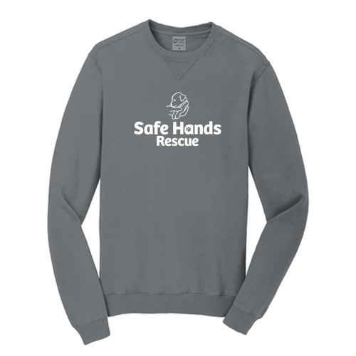Port & Company Pigment Dyed Crewneck Sweatshirt -- Pewter