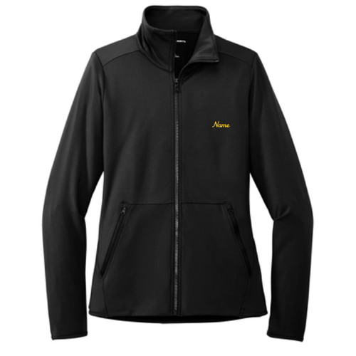 Ladies Port Authority Accord Stretch Fleece Full-Zip -- Black