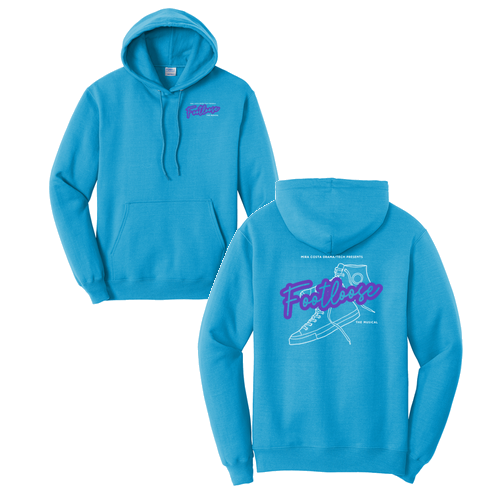 Port and Company Core Fleece Pullover Hooded Sweatshirt -- Neon Blue