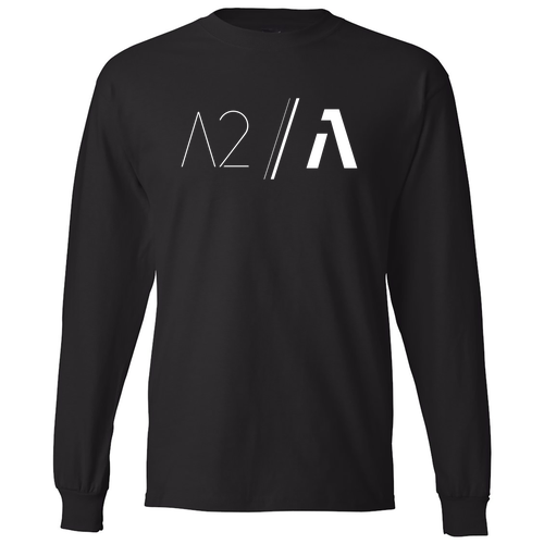 Hanes Beefy T Longsleeve T-Shirt -- Black