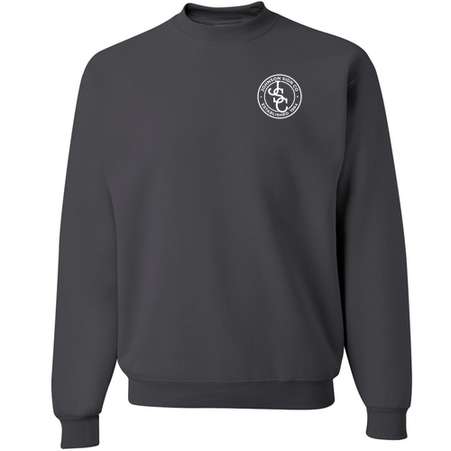 Jerzees 8 Oz., 50/50 Nublend Fleece Crew -- Charcoal Grey SCREEN PRINTED