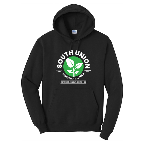 Port and Company - Core Fleece Pullover Hooded Sweatshirt -- Jet Black
