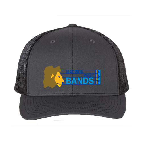 Richardson Trucker Snapback Hat -- Charcoal / Black