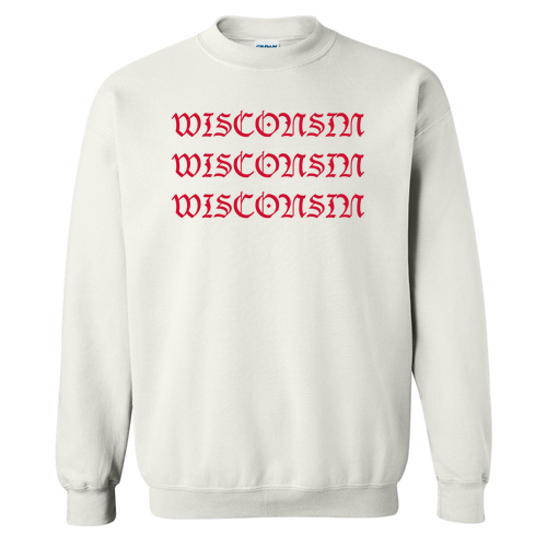 Gildan Heavy Blend Crew Neck Sweatshirt -- White