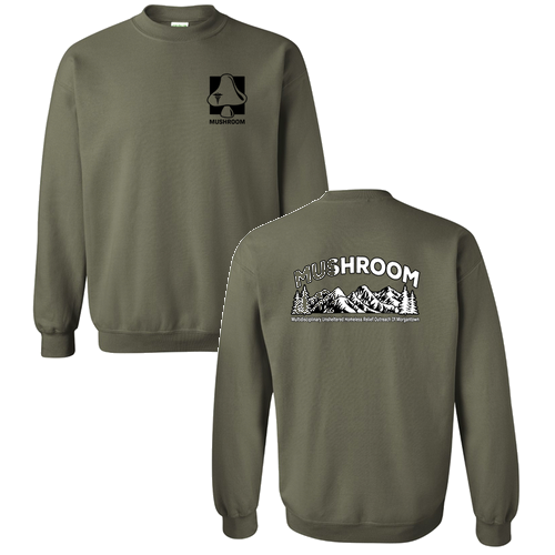 Gildan Heavy Blend Crew Neck Sweatshirt -- Military Green