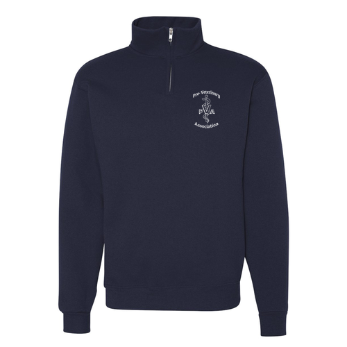 Jerzees 9.3 Oz 50/50 Nublend Quarter Zip Sweatshirt Adult -- J Navy