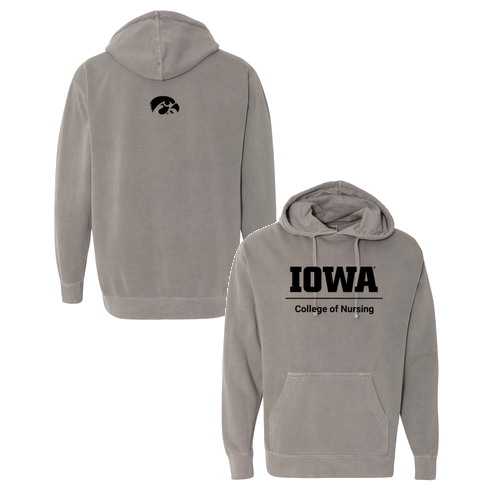 Comfort Colors Garment Dyed Hooded Pullover Sweatshirt -- Grey