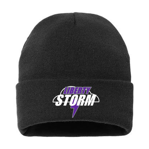Sportsman Sherpa Lined 12 Cuffed Beanie -- Black