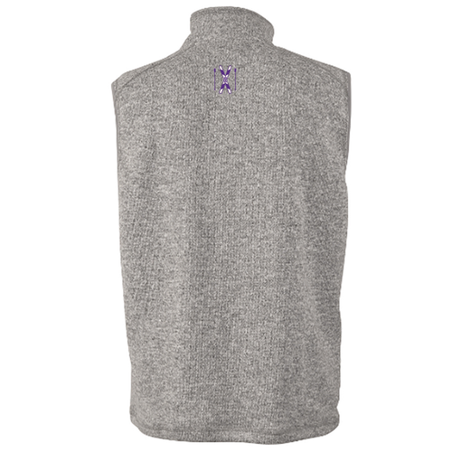 Charles River Mens Pacific Heathered Vest -- Light Grey Heather