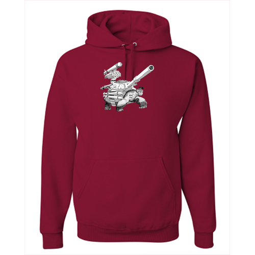 Jerzees 8 oz 50/50 Nublend Adult Hooded Sweatshirt -- Cardinal