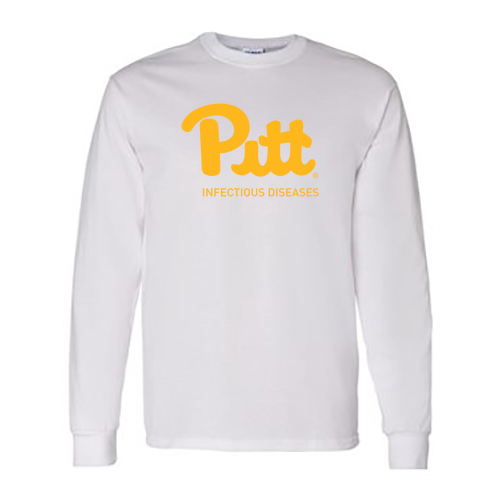 Pitt Gildan Longsleeve Basic T-Shirt -- White
