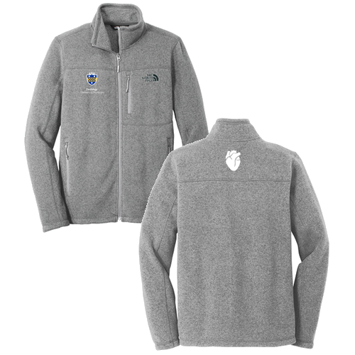 The North Face Sweater Fleece Jacket -- Medium Grey Heather