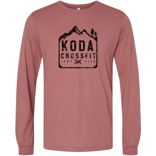 Bella+Canvas Unisex Triblend Long Sleeve Tee Mauve Triblend