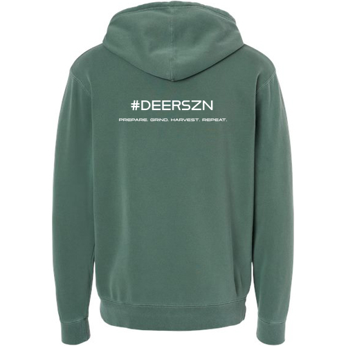 Independent Trading Co. Midweight Pigment-Dyed Hooded Sweatshirt -- Pigment Alpine Green