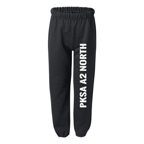 Gildan Elastic Bottom Youth Sweatpants -- Black