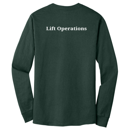 Hanes Beefy T Longsleeve T-Shirt -- Deep Forest