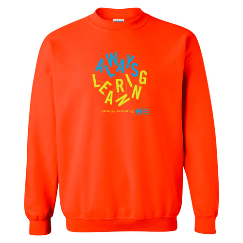 Gildan Heavy Blend Crew Neck Sweatshirt -- Orange
