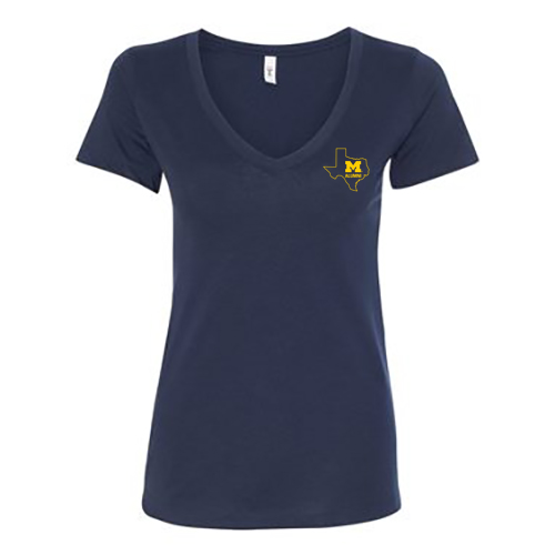 Ladies Next Level Soft Ideal V-Neck Tee -- Midnight Navy