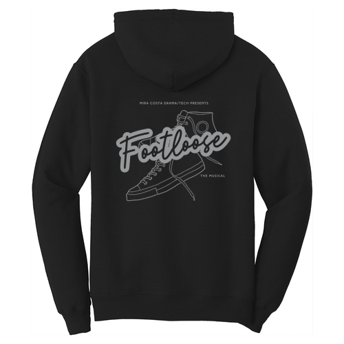 Port and Company Core Fleece Pullover Hooded Sweatshirt -- Jet Black