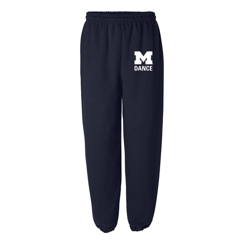 Mens/Unisex Gildan Elastic Bottom Sweatpants -- Navy