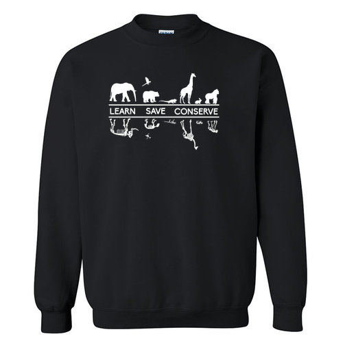 Gildan Heavy Blend Crew Neck Sweatshirt -- Black