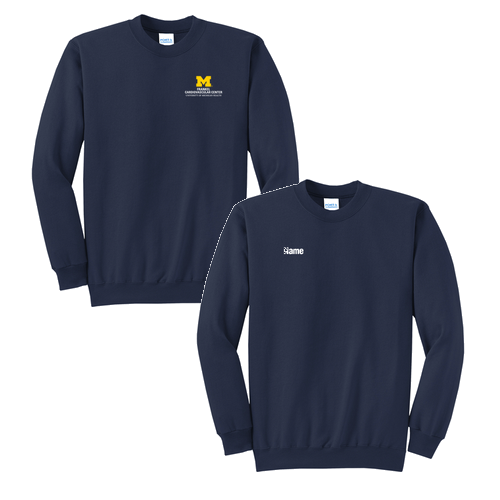 Men/Unisex Port and Company Classic Crewneck Sweatshirt -- Navy