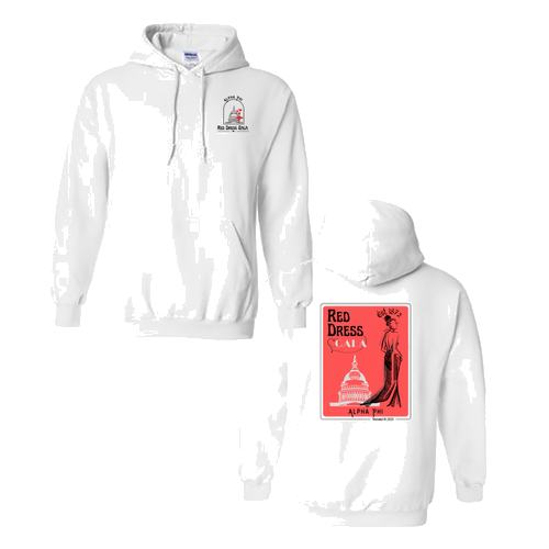 Gildan Heavy Blend Hooded Sweatshirt -- White