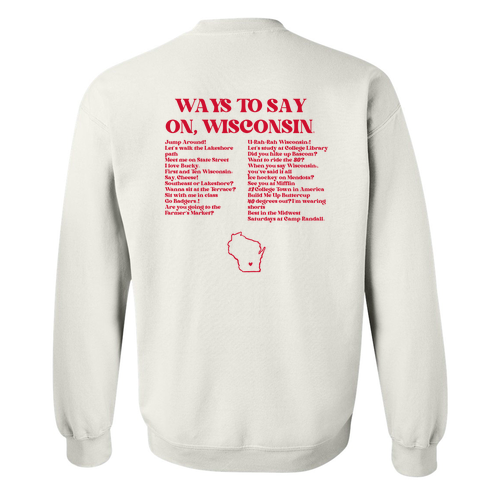 Gildan Heavy Blend Crew Neck Sweatshirt -- White