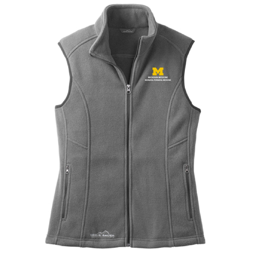 Ladies Eddie Bauer Fleece Vest -- Grey Steel
