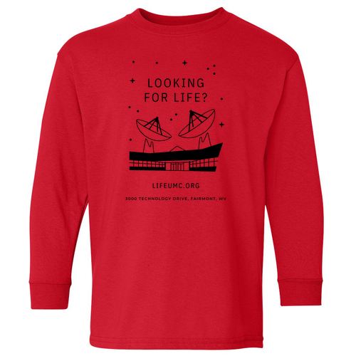 Gildan Youth Heavy Cotton Longsleeve -- Red