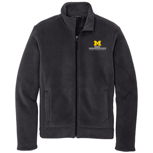 Men/Unisex Port Authority Ultra Warm Brushed Fleece Jacket -- Graphite / Deep Black