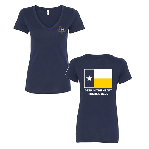 Ladies Next Level Soft Ideal V-Neck Tee -- Midnight Navy