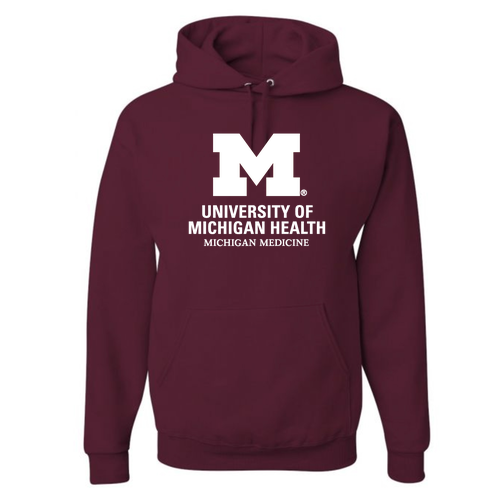 Jerzees 8 oz 50/50 Nublend Adult Hooded Sweatshirt -- Maroon