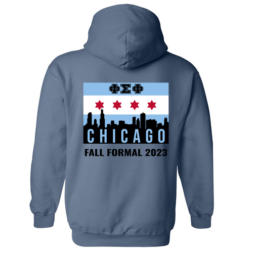 Gildan Heavy Blend Hooded Sweatshirt -- Indigo Blue