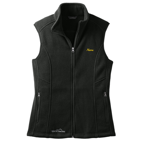 Ladies Eddie Bauer Fleece Vest -- Black