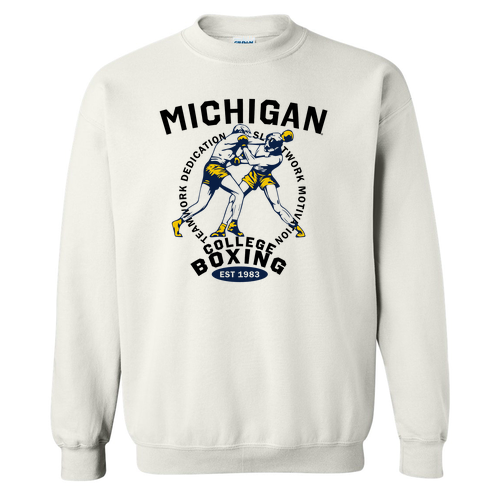 Gildan Heavy Blend Crew Neck Sweatshirt -- White