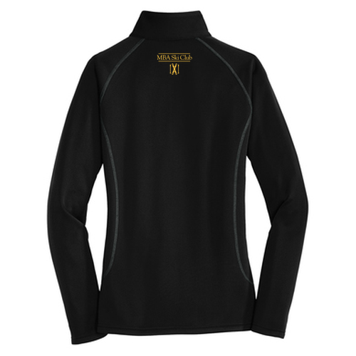 Eddie Bauer Ladies 1/2-Zip Base Layer Fleece -- Black